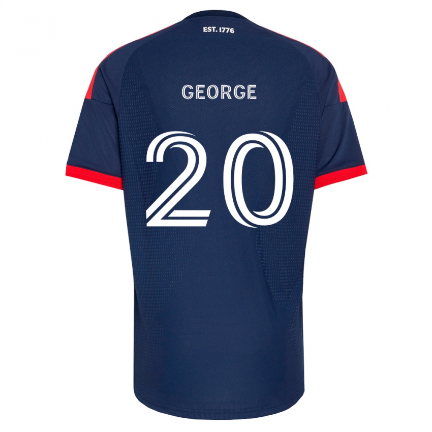 נשים Sharod George #20 כחול מלכותי אדום לבן ג'רזי ביתית 2026/27 חולצה קצרה