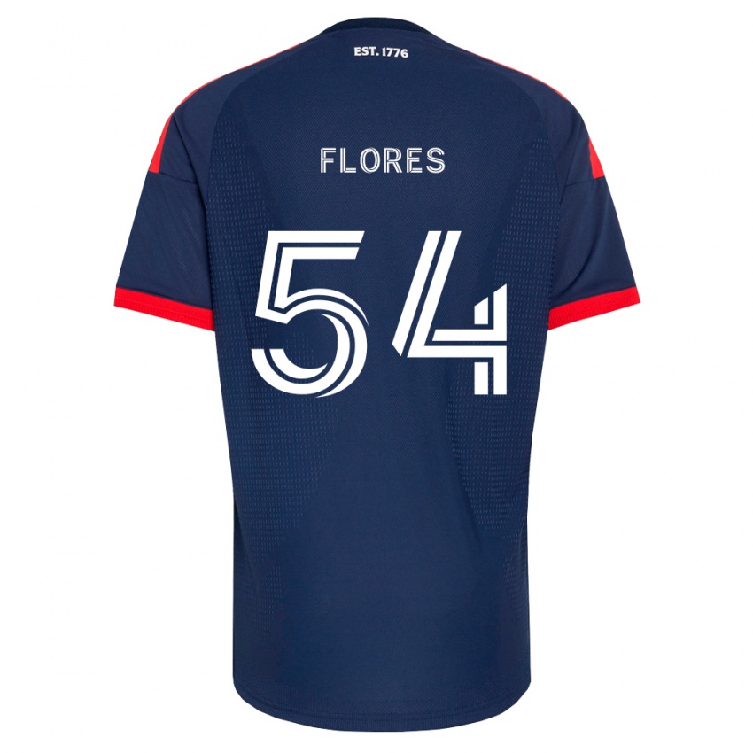 נשים Edwin Flores #54 כחול מלכותי אדום לבן ג'רזי ביתית 2026/27 חולצה קצרה