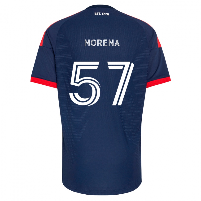 נשים Bryan Norena #57 כחול מלכותי אדום לבן ג'רזי ביתית 2026/27 חולצה קצרה