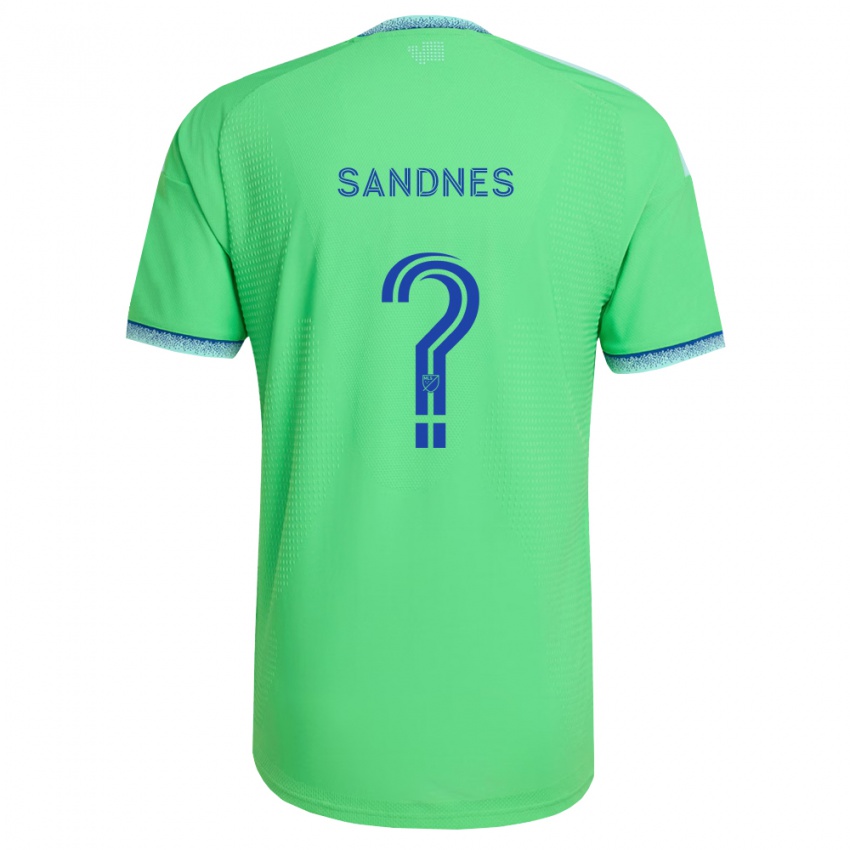 נשים Gallatin Sandnes #0 ירוק כחול בהיר ג'רזי ביתית 2026/27 חולצה קצרה
