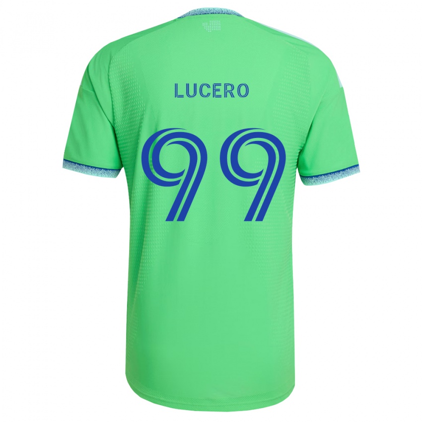נשים Landon Lucero #99 ירוק כחול בהיר ג'רזי ביתית 2026/27 חולצה קצרה