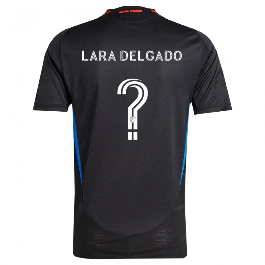נשים Jeffrey Lara Delgado #0 כחול לבן שחור ג'רזי ביתית 2026/27 חולצה קצרה
