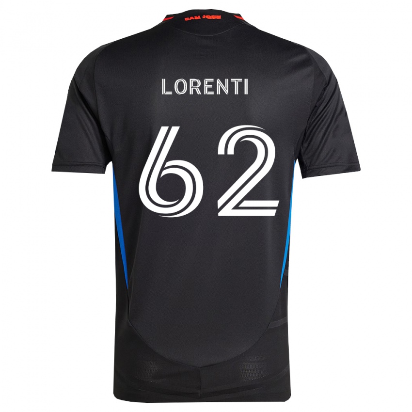 נשים Dominic Lorenti #62 כחול לבן שחור ג'רזי ביתית 2026/27 חולצה קצרה