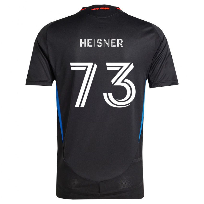 נשים Jacob Heisner #73 כחול לבן שחור ג'רזי ביתית 2026/27 חולצה קצרה