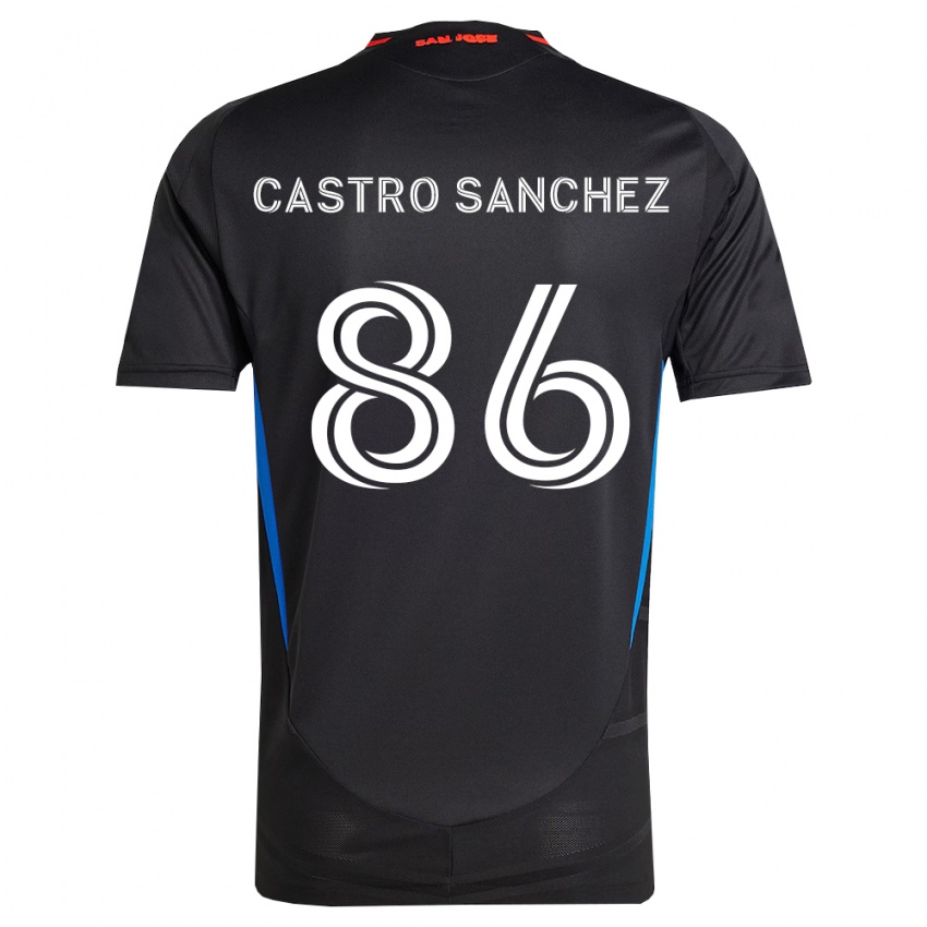 נשים Andy Castro Sanchez #86 כחול לבן שחור ג'רזי ביתית 2026/27 חולצה קצרה