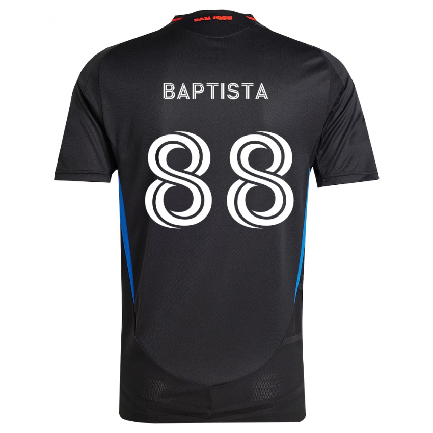 נשים Diogo Baptista #88 כחול לבן שחור ג'רזי ביתית 2026/27 חולצה קצרה
