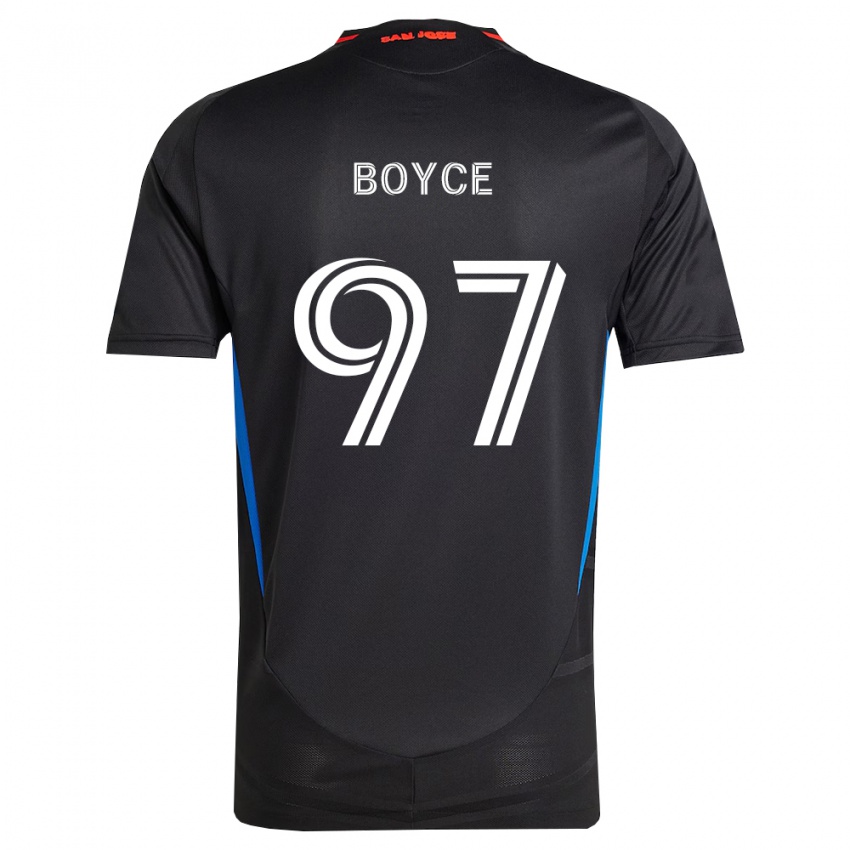 נשים Warren Boyce #97 כחול לבן שחור ג'רזי ביתית 2026/27 חולצה קצרה