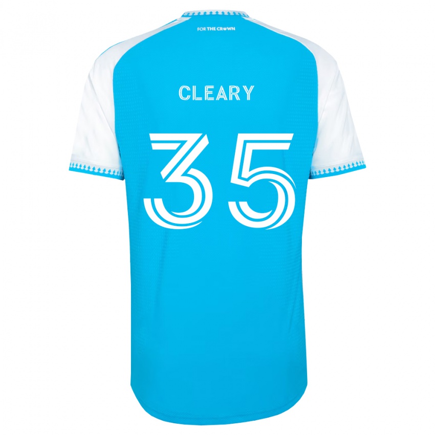 נשים Will Cleary #35 כחול שמיים לבן שחור ג'רזי ביתית 2026/27 חולצה קצרה