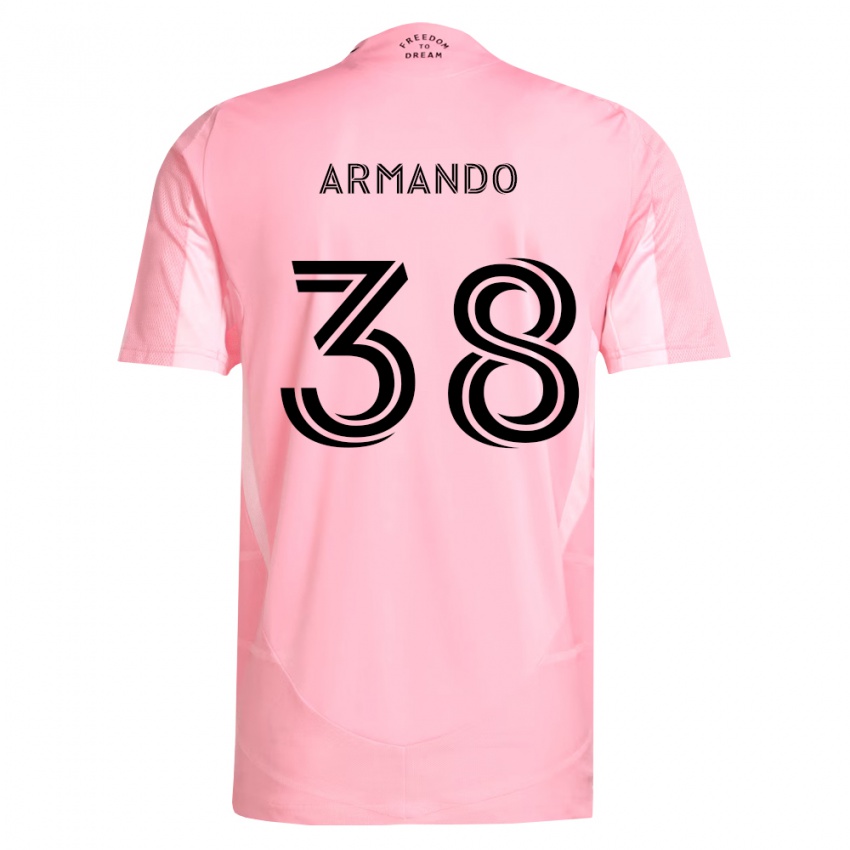 נשים Maximo Armando #38 ורוד שחור ג'רזי ביתית 2026/27 חולצה קצרה