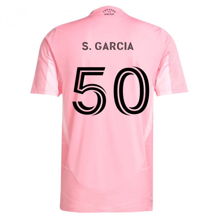 נשים Santiago Garcia #50 ורוד שחור ג'רזי ביתית 2026/27 חולצה קצרה
