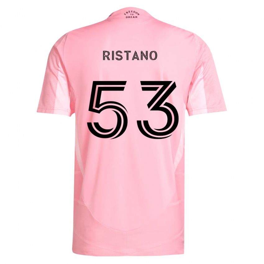 נשים Alejo Ristano #53 ורוד שחור ג'רזי ביתית 2026/27 חולצה קצרה