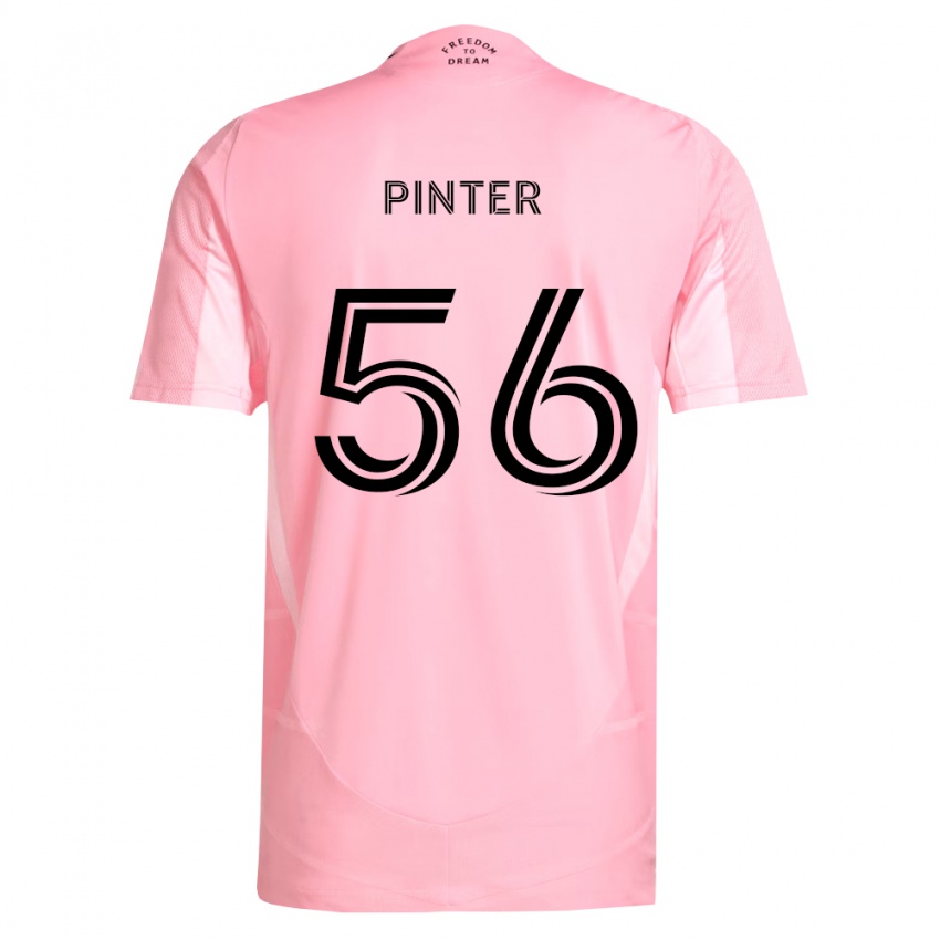 נשים Daniel Pinter #56 ורוד שחור ג'רזי ביתית 2026/27 חולצה קצרה