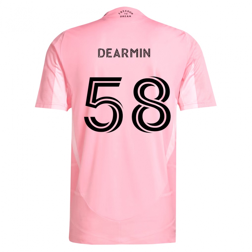 נשים Nash Dearmin #58 ורוד שחור ג'רזי ביתית 2026/27 חולצה קצרה
