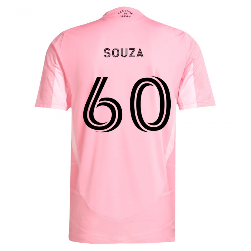 נשים Brandon Souza #60 ורוד שחור ג'רזי ביתית 2026/27 חולצה קצרה
