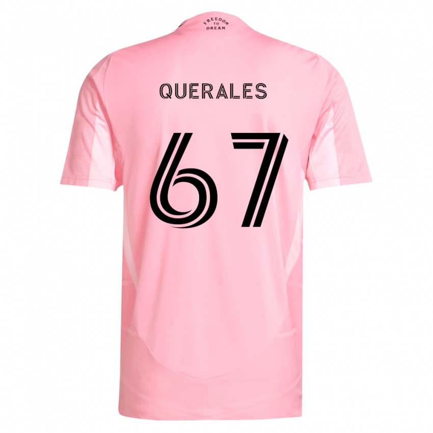 נשים Arturo Querales #67 ורוד שחור ג'רזי ביתית 2026/27 חולצה קצרה