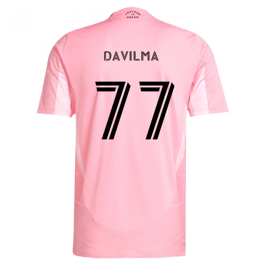 נשים Kensly Davilma #77 ורוד שחור ג'רזי ביתית 2026/27 חולצה קצרה