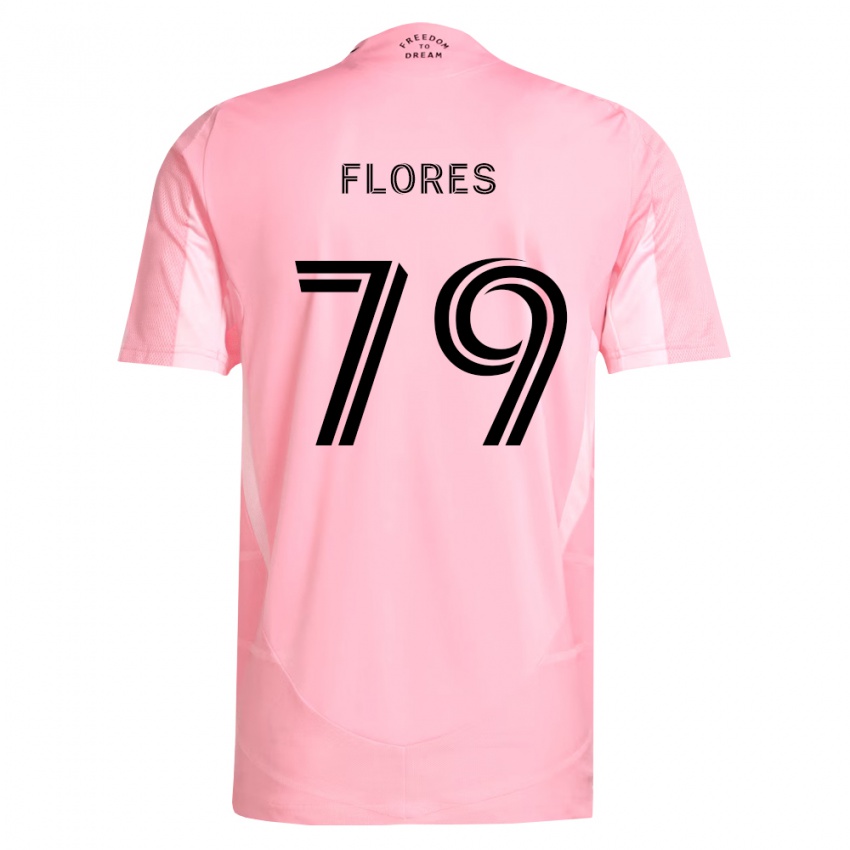 נשים Alejandro Flores #79 ורוד שחור ג'רזי ביתית 2026/27 חולצה קצרה