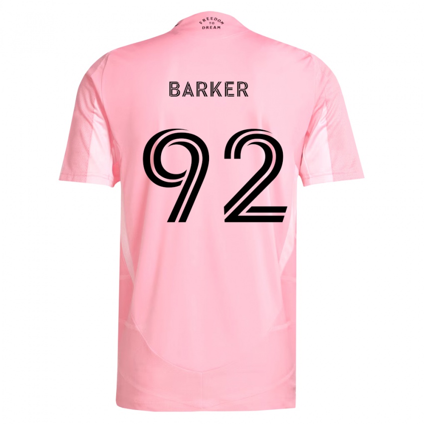 נשים Lucas Barker #92 ורוד שחור ג'רזי ביתית 2026/27 חולצה קצרה