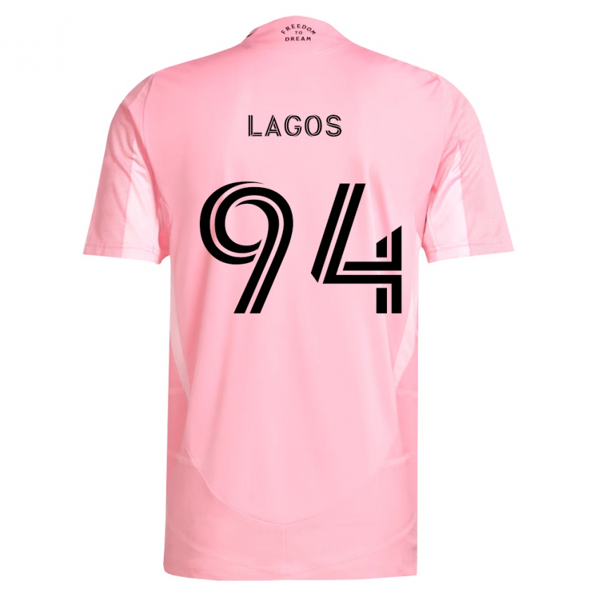 נשים Diego Lagos #94 ורוד שחור ג'רזי ביתית 2026/27 חולצה קצרה