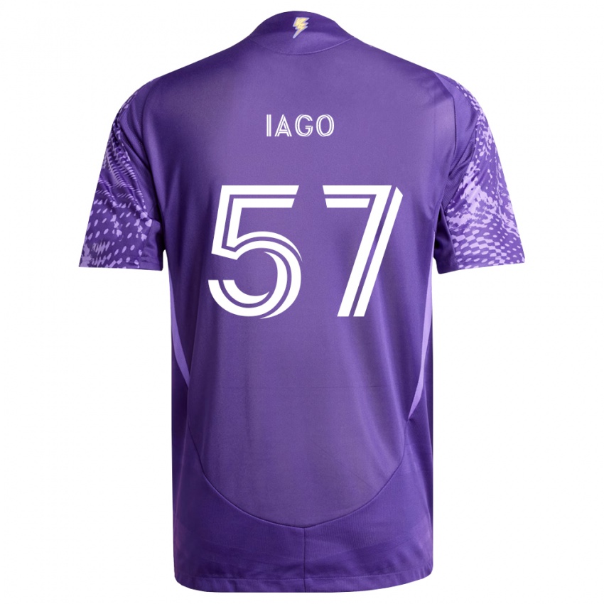 נשים Iago #57 סגול לבן ג'רזי ביתית 2026/27 חולצה קצרה