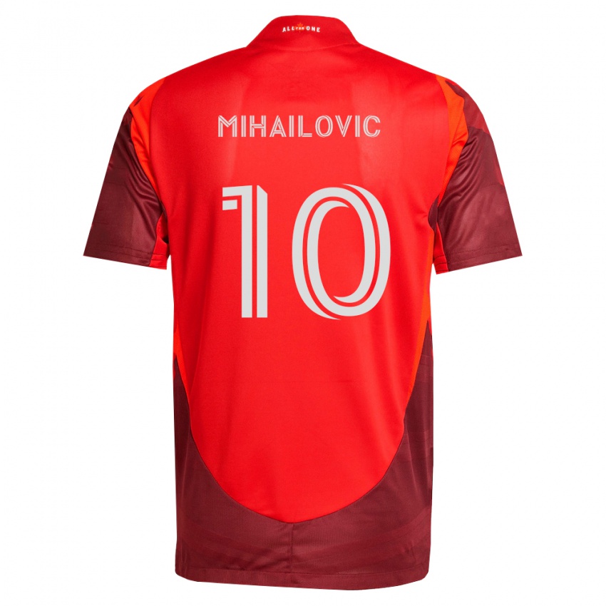 נשים Djordje Mihailovic #10 בורדו אדום ג'רזי ביתית 2026/27 חולצה קצרה