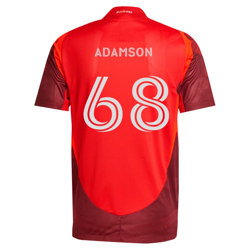 נשים Demitre Adamson #68 בורדו אדום ג'רזי ביתית 2026/27 חולצה קצרה
