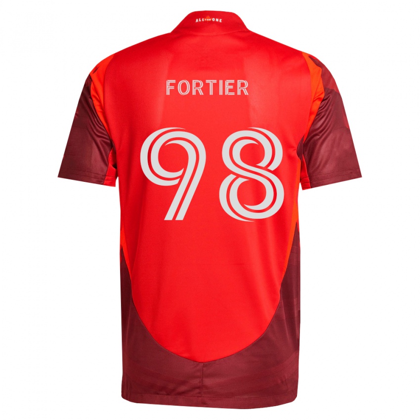 נשים Kristjan Fortier #98 בורדו אדום ג'רזי ביתית 2026/27 חולצה קצרה