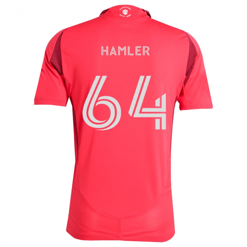 נשים Cobe Hamler #64 מג'נטה לבן ג'רזי ביתית 2026/27 חולצה קצרה