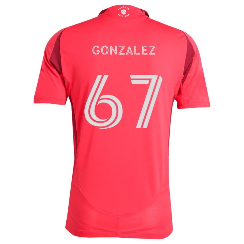נשים Cruz Gonzalez #67 מג'נטה לבן ג'רזי ביתית 2026/27 חולצה קצרה