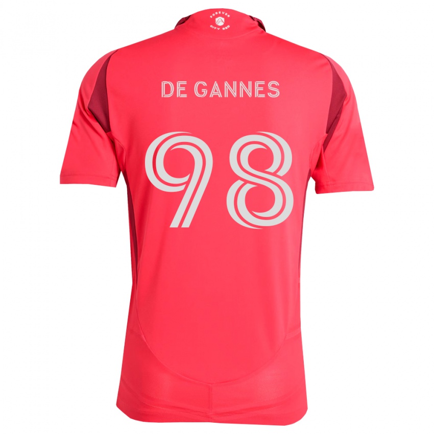 נשים Andrew De Gannes #98 מג'נטה לבן ג'רזי ביתית 2026/27 חולצה קצרה