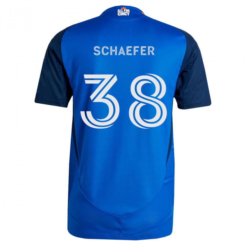 נשים Brian Schaefer #38 כחול מלכותי כתום ג'רזי ביתית 2026/27 חולצה קצרה
