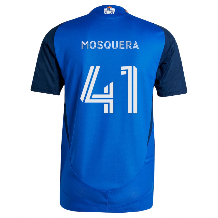 נשים Deiver Mosquera #41 כחול מלכותי כתום ג'רזי ביתית 2026/27 חולצה קצרה