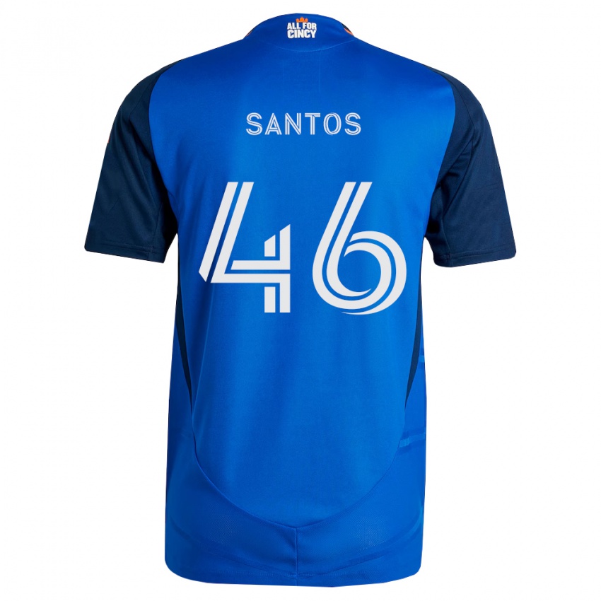 נשים Guilherme Santos #46 כחול מלכותי כתום ג'רזי ביתית 2026/27 חולצה קצרה