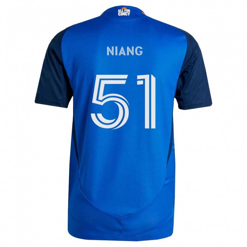 נשים Cheikhou Niang #51 כחול מלכותי כתום ג'רזי ביתית 2026/27 חולצה קצרה