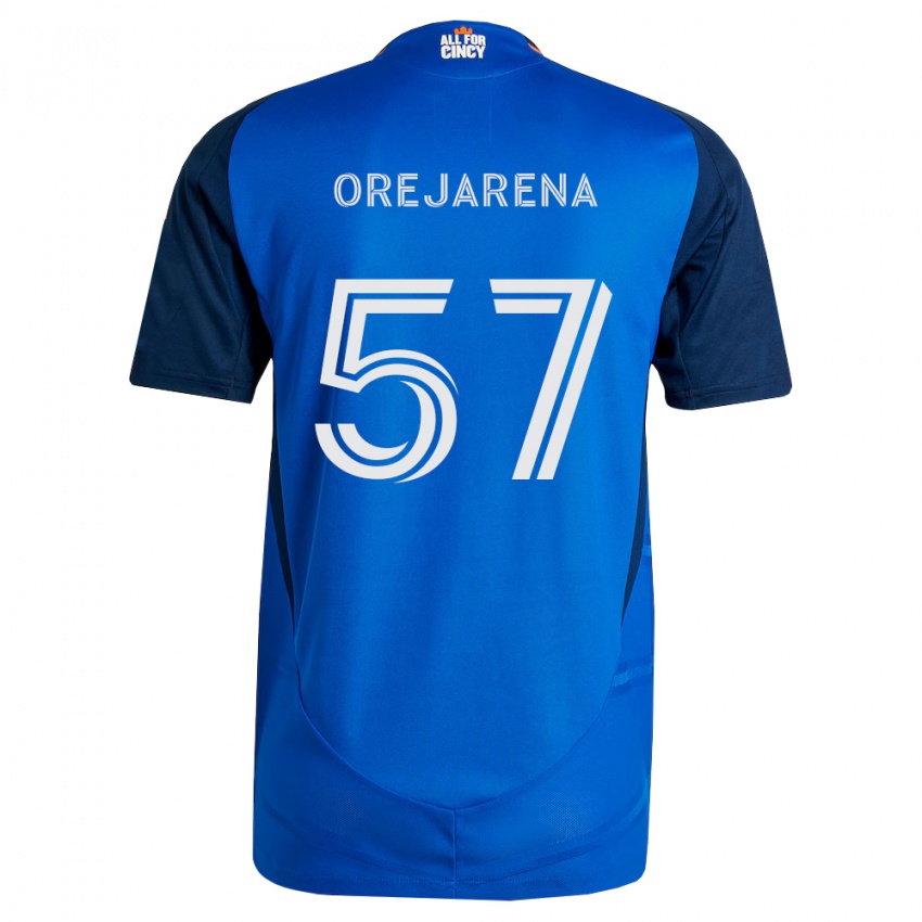 נשים Leo Orejarena #57 כחול מלכותי כתום ג'רזי ביתית 2026/27 חולצה קצרה