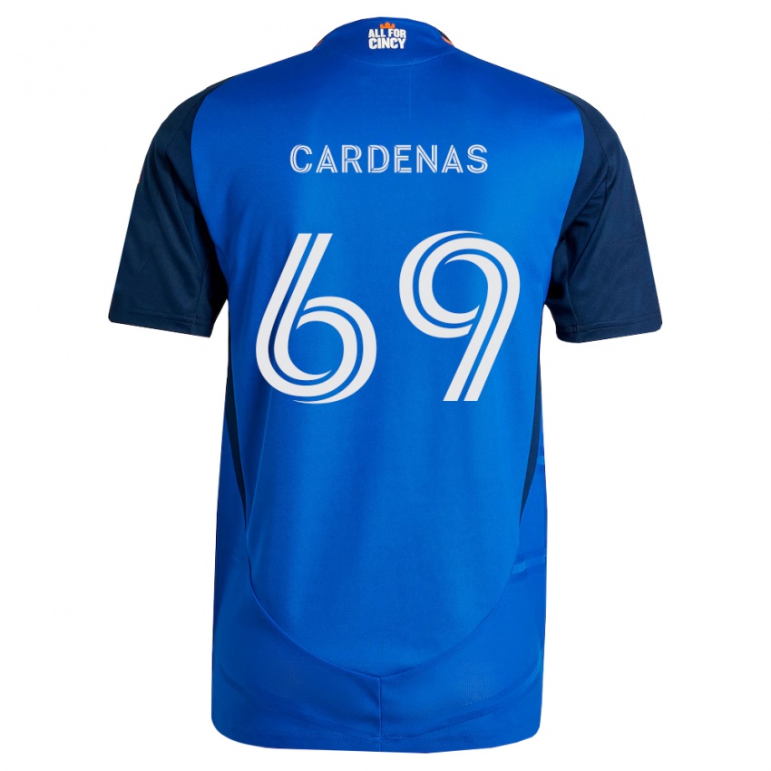 נשים Jared Cardenas #69 כחול מלכותי כתום ג'רזי ביתית 2026/27 חולצה קצרה