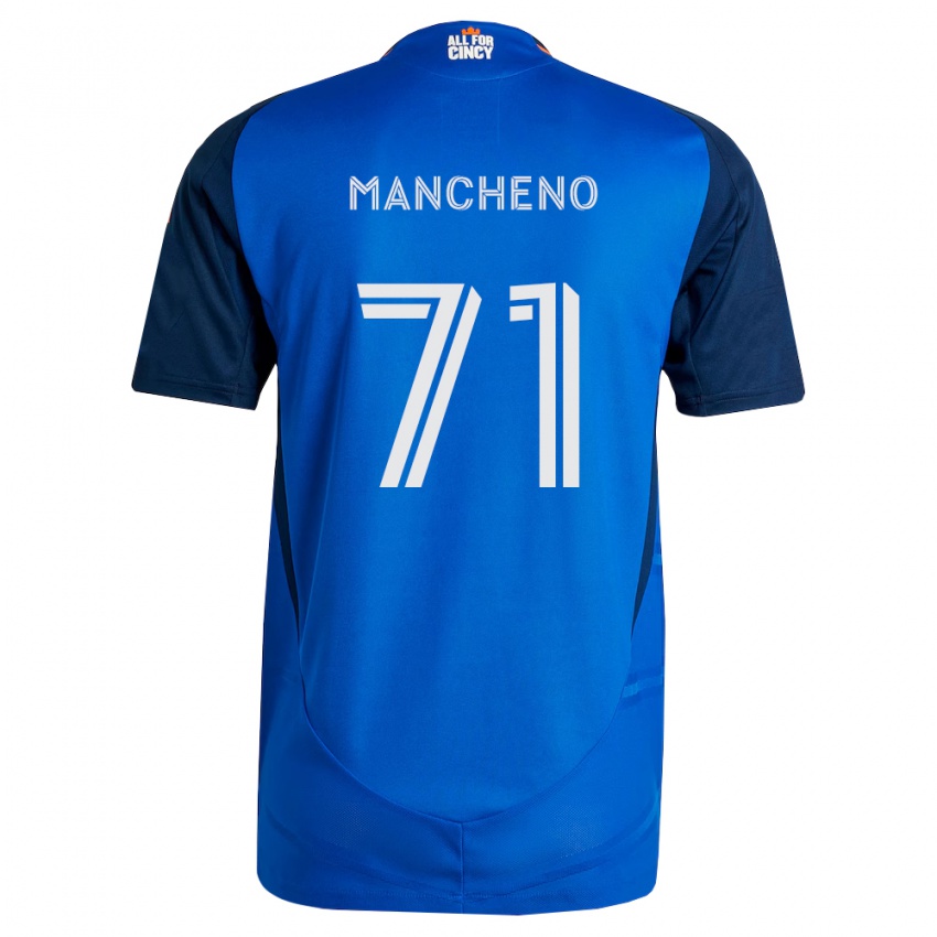 נשים Cristian Mancheno #71 כחול מלכותי כתום ג'רזי ביתית 2026/27 חולצה קצרה