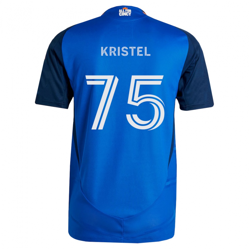 נשים Brandon Kristel #75 כחול מלכותי כתום ג'רזי ביתית 2026/27 חולצה קצרה