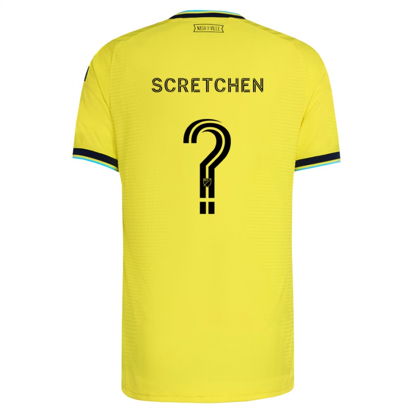 נשים Cannon Scretchen #0 כחול צי בהיר צהוב ג'רזי ביתית 2026/27 חולצה קצרה