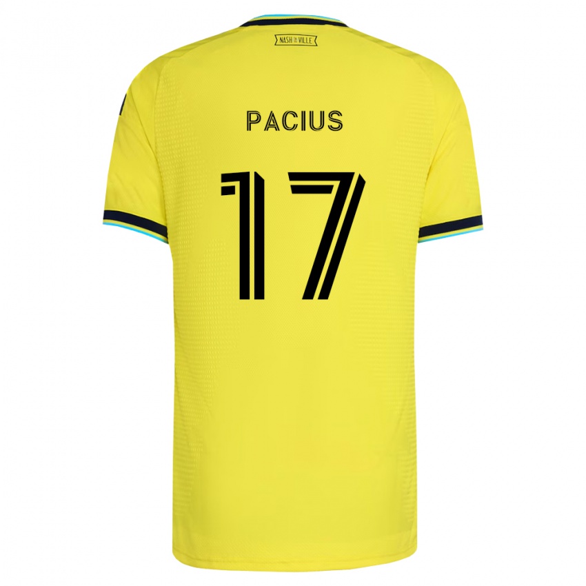 נשים Woobens Pacius #17 כחול צי בהיר צהוב ג'רזי ביתית 2026/27 חולצה קצרה