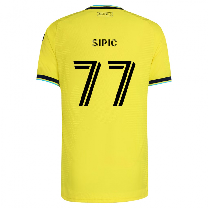 נשים אדם סיפיק #77 כחול צי בהיר צהוב ג'רזי ביתית 2026/27 חולצה קצרה