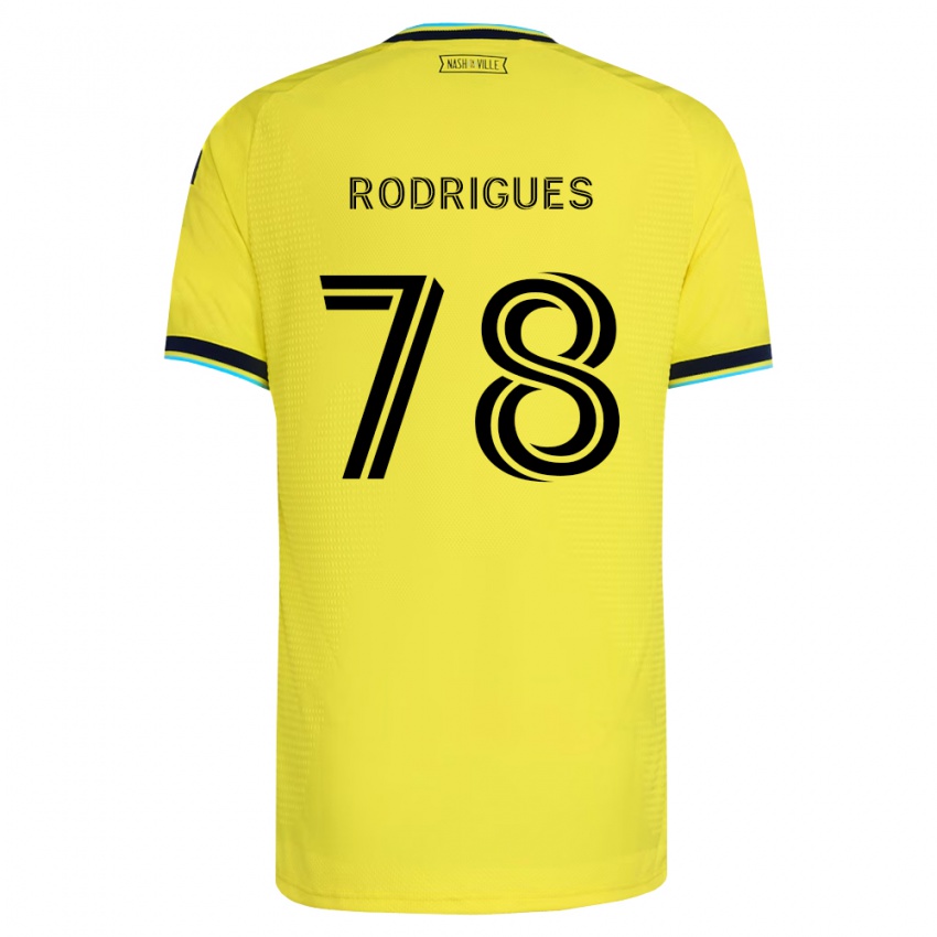 נשים Giuliano Rodrigues #78 כחול צי בהיר צהוב ג'רזי ביתית 2026/27 חולצה קצרה