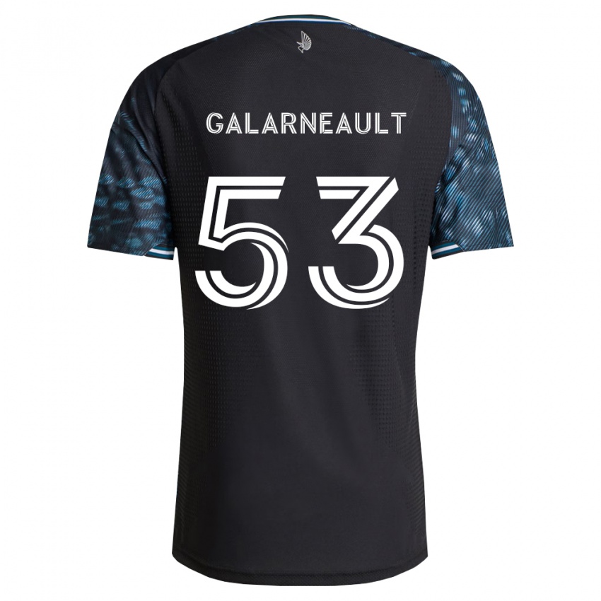 נשים Benjamin Galarneault #53 שחור לבן ג'רזי ביתית 2026/27 חולצה קצרה
