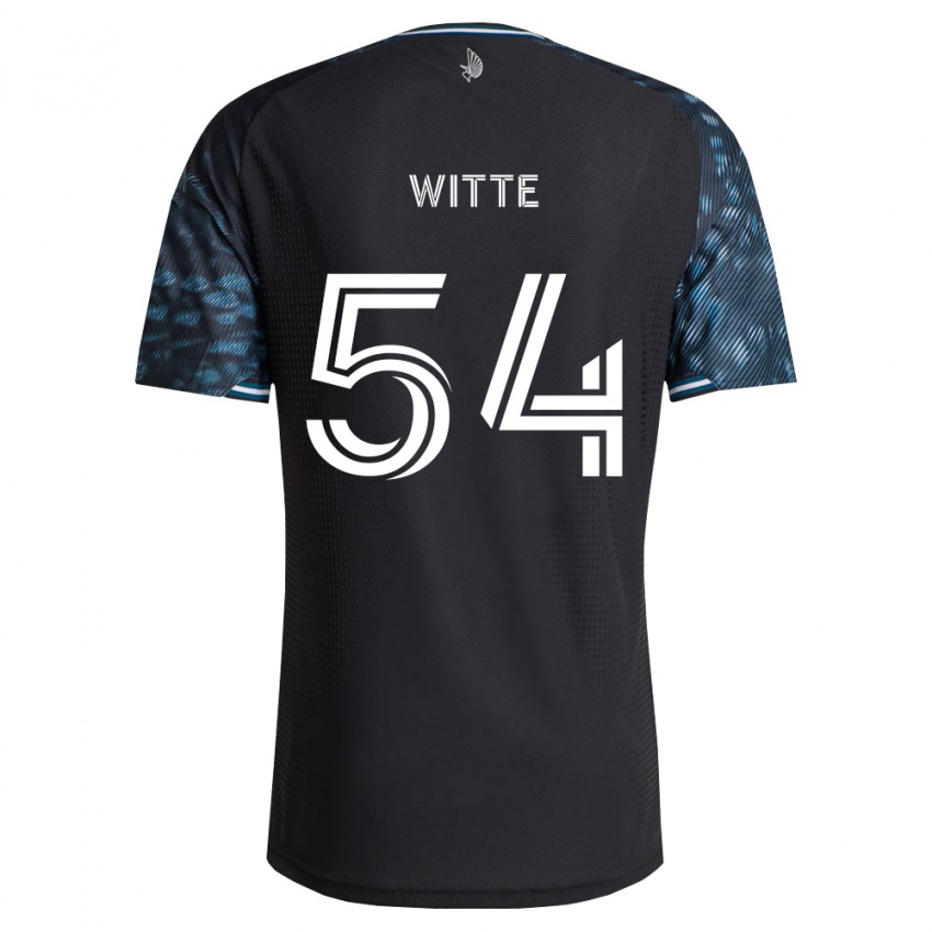 נשים Alex Witte #54 שחור לבן ג'רזי ביתית 2026/27 חולצה קצרה