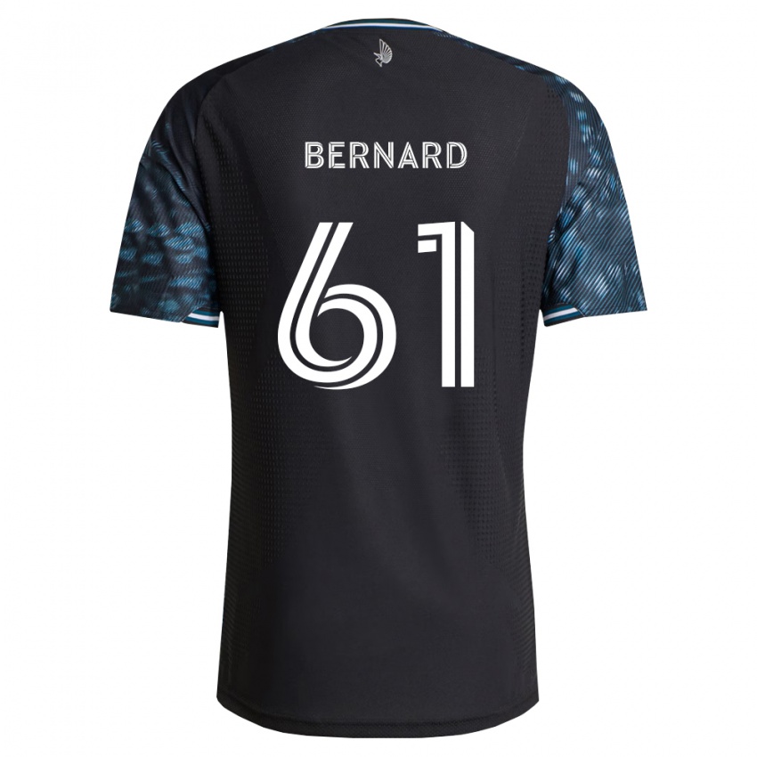 נשים Jadan Bernard #61 שחור לבן ג'רזי ביתית 2026/27 חולצה קצרה