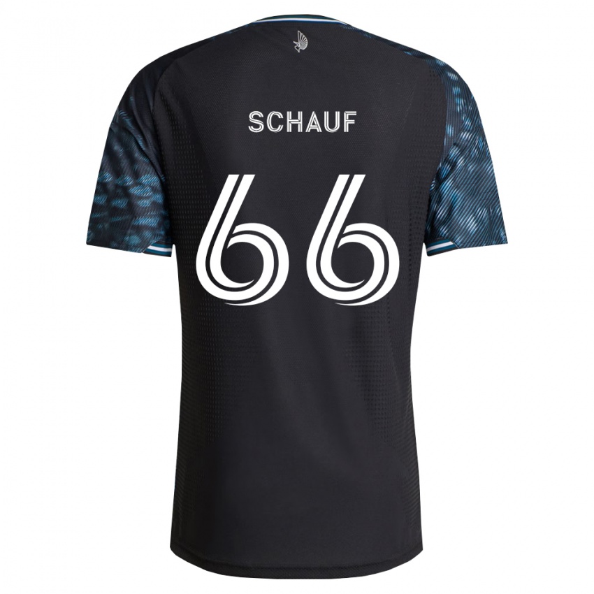 נשים Brody Schauf #66 שחור לבן ג'רזי ביתית 2026/27 חולצה קצרה