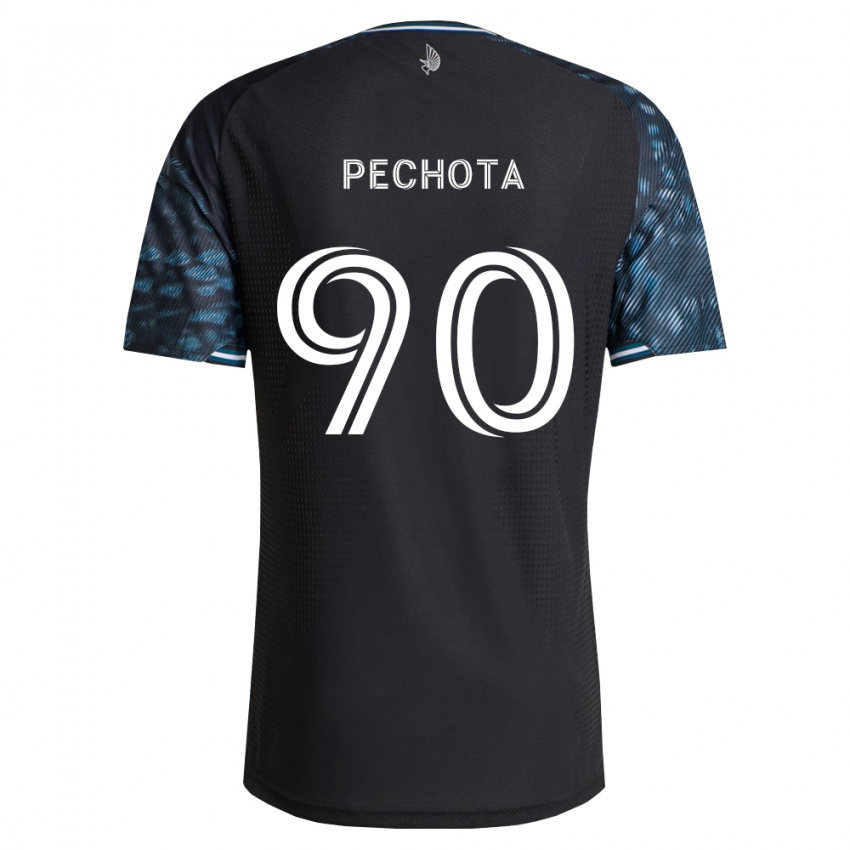נשים Luciano Pechota #90 שחור לבן ג'רזי ביתית 2026/27 חולצה קצרה