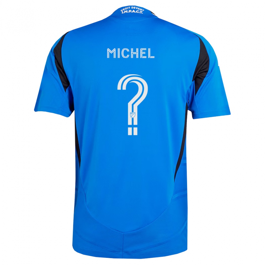 נשים Judewellin Michel #0 כחול לבן שחור ג'רזי ביתית 2026/27 חולצה קצרה