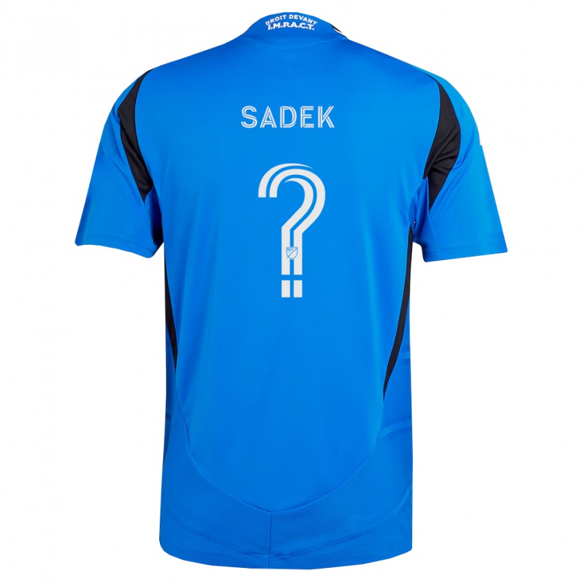 נשים Aghilas Sadek #0 כחול לבן שחור ג'רזי ביתית 2026/27 חולצה קצרה
