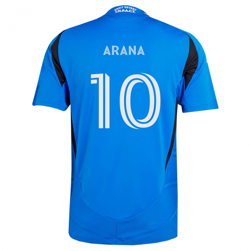 נשים Patrick Arana #10 כחול לבן שחור ג'רזי ביתית 2026/27 חולצה קצרה